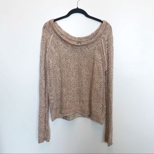 Free People | Tan Knit Sweater